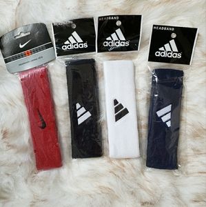 Nike and Adidas headbands